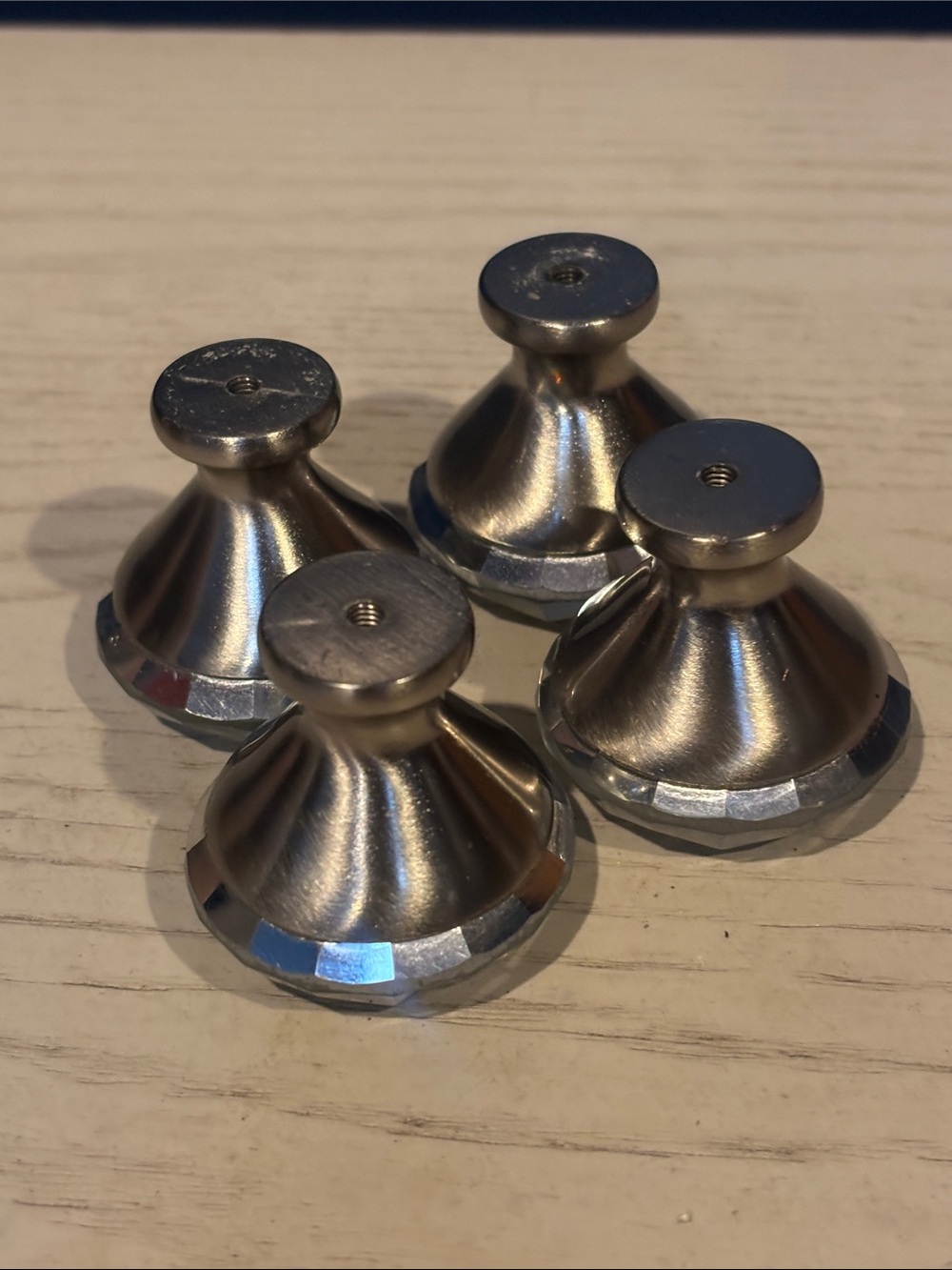 Crystal Glass Cabinet Knobs - Clear Diamond Pulls - Picture 5 of 6